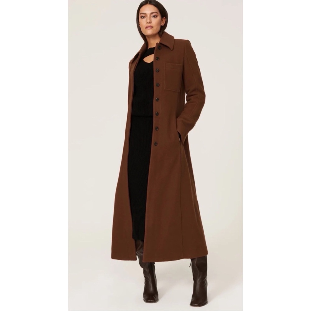 New w/ Tags Victoria Beckham Coat in Chocolate size 8/10